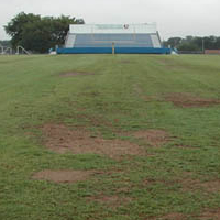 Sports field before treatment